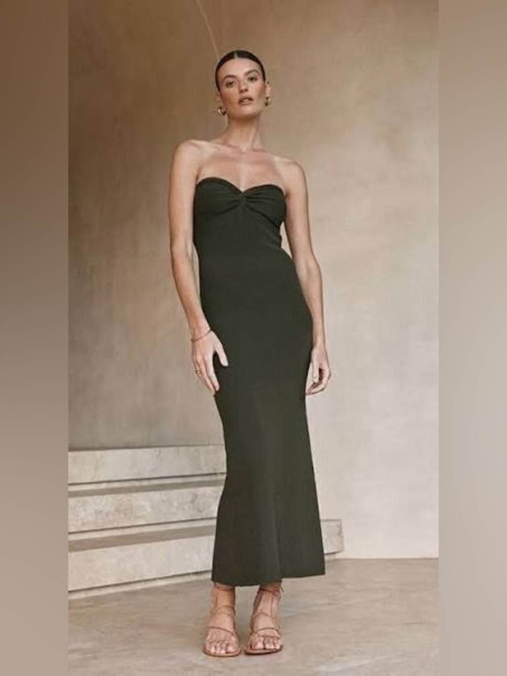 NWT dissh Anika dress in olive / size xs